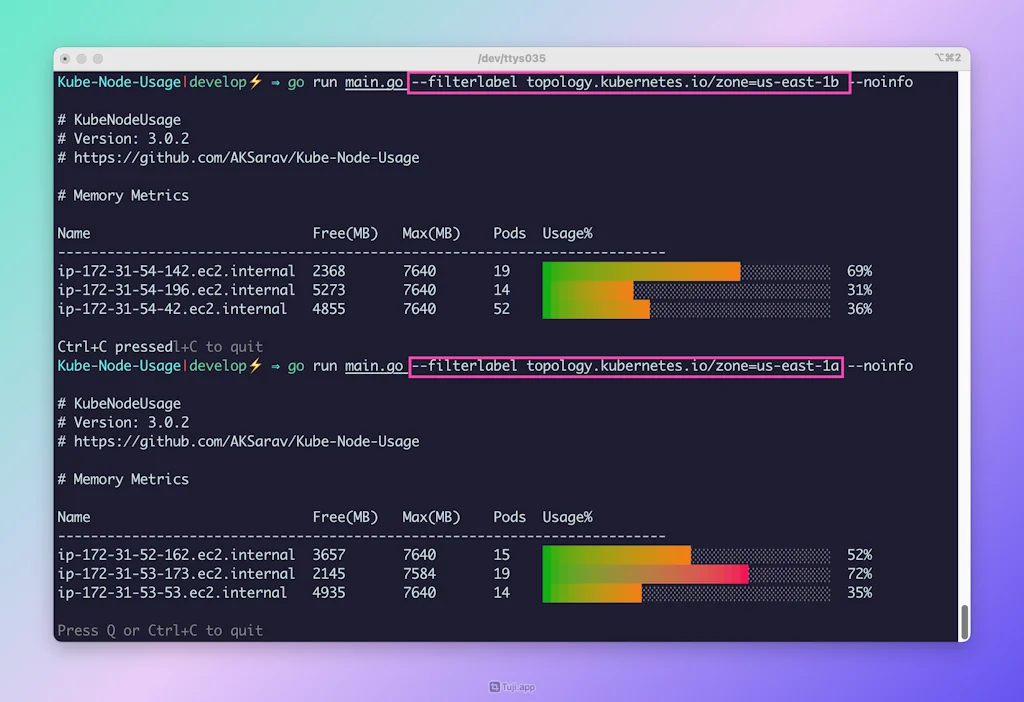 KubeNodeUsage screenshot 4 of 5