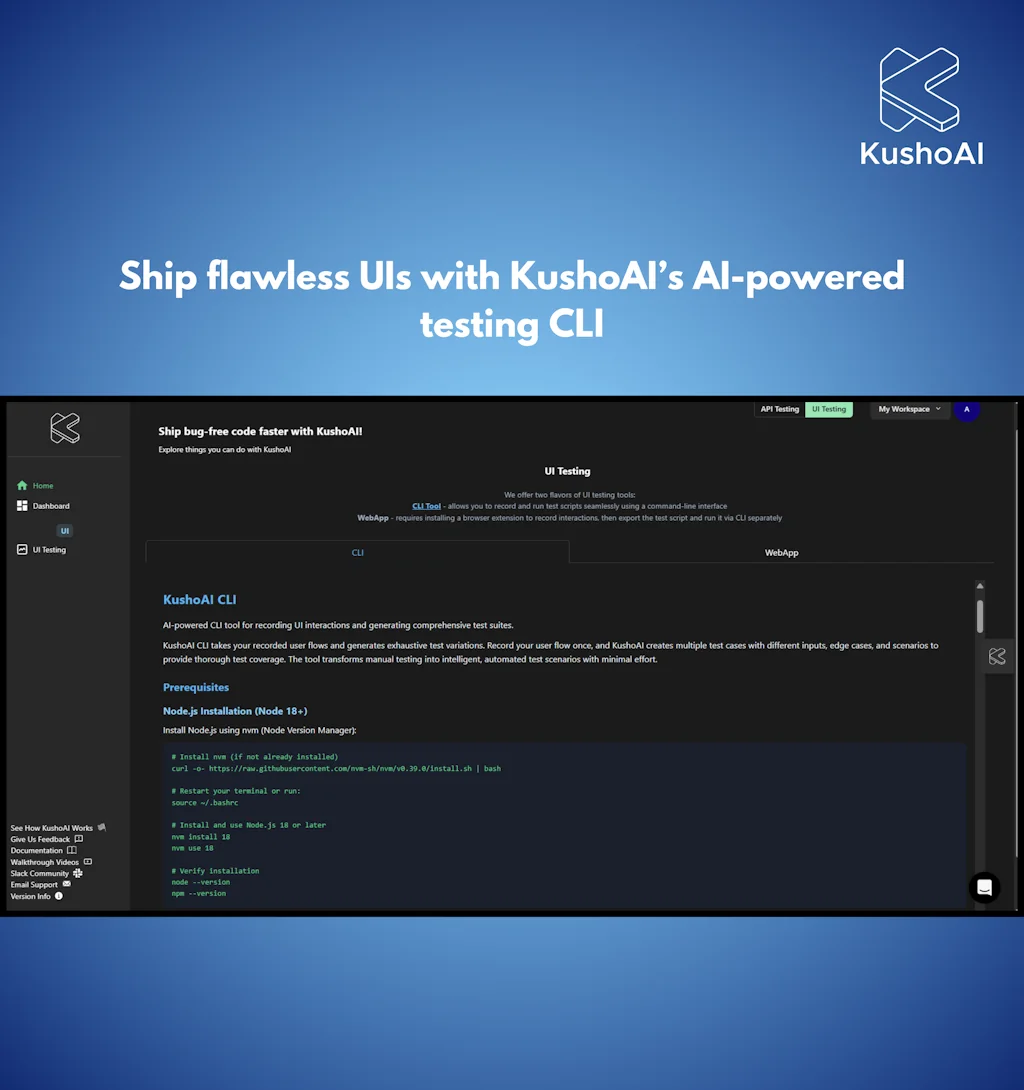 KushoAI screenshot 1 of 6
