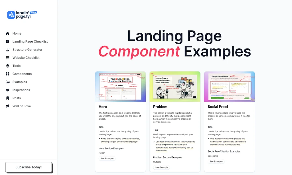 Landing Page Checklist screenshot 3 of 3