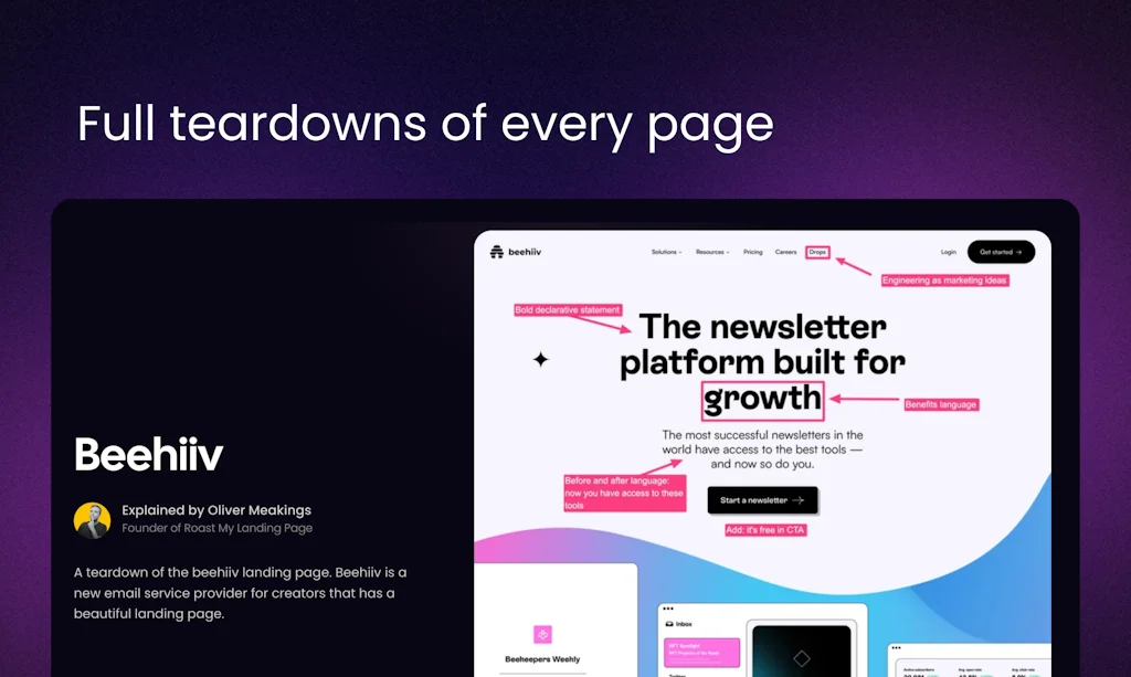 Landing Pages Expained screenshot 2 of 3