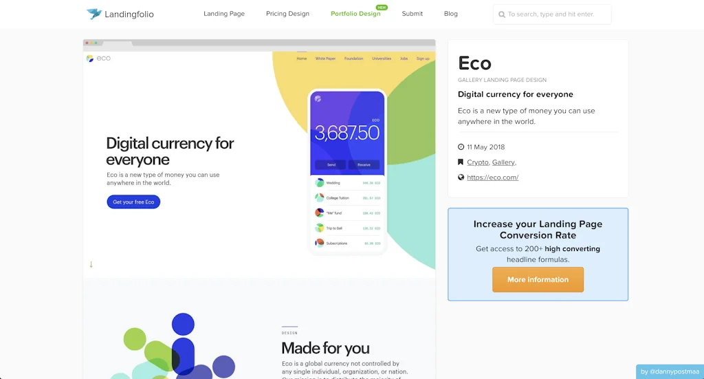 LandingFolio screenshot 1 of 3