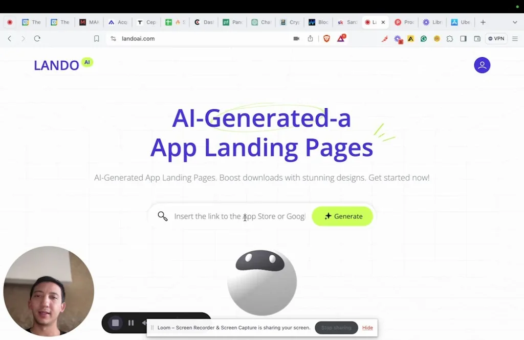 Lando AI screenshot 1 of 4