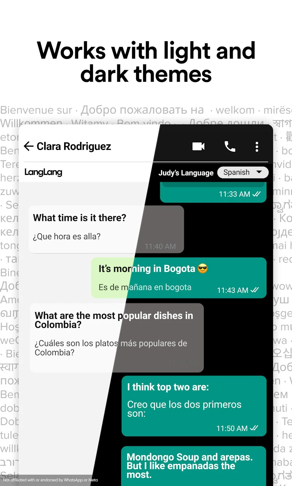 LangLang - Chat Translator for WhatsApp screenshot 4 of 4