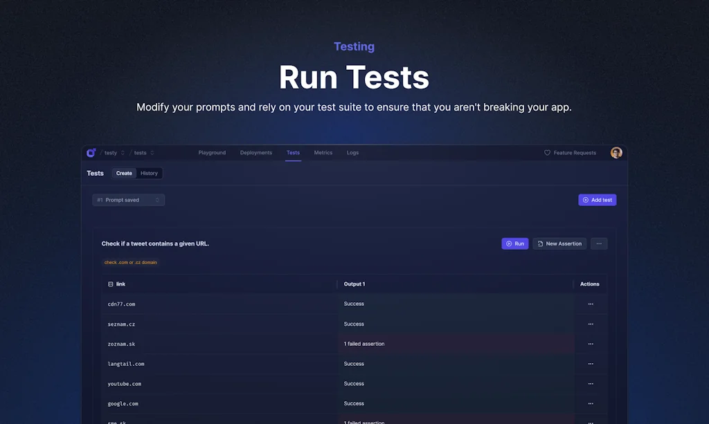 Langtail screenshot 1 of 3