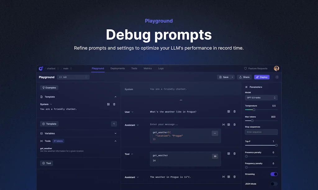 Langtail screenshot 2 of 3