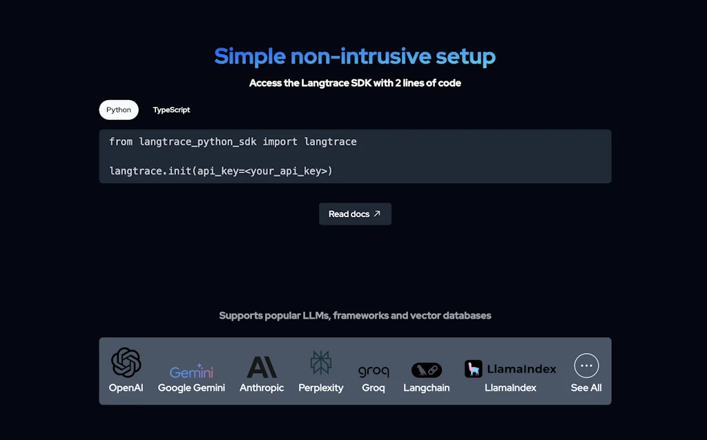 Langtrace AI screenshot 5 of 6