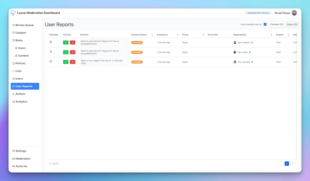 Lasso Moderation screenshot 6 of 8