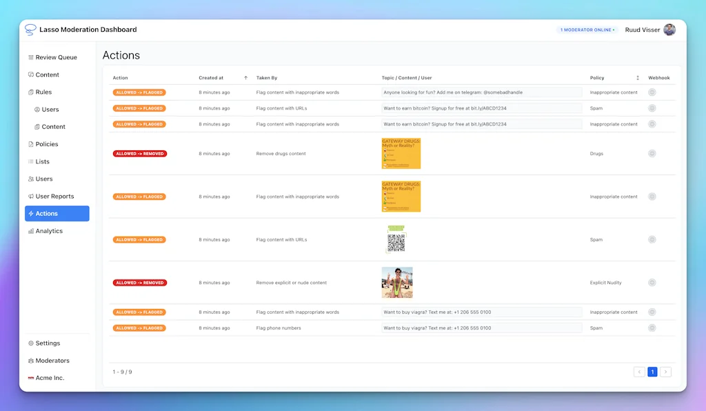 Lasso Moderation screenshot 7 of 8