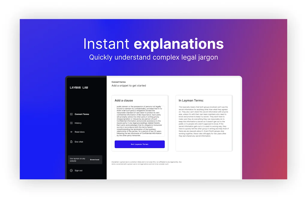 Layman Law screenshot 2 of 5