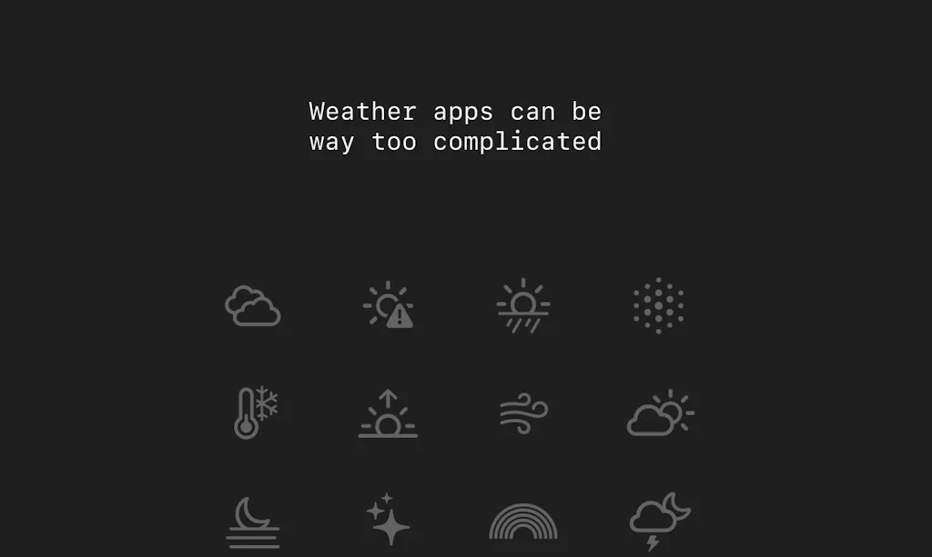 Lazy Weather app screenshot 1 of 3
