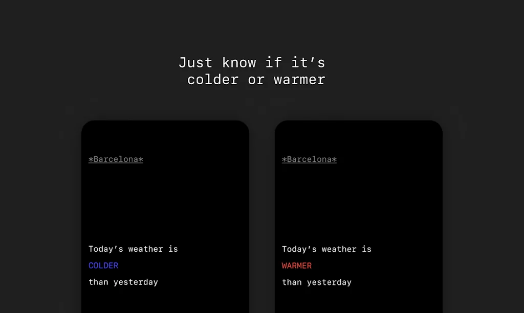 Lazy Weather app screenshot 2 of 3
