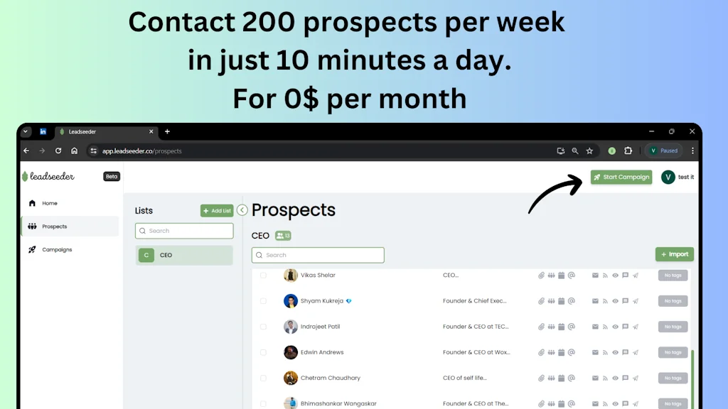 Leadseeder - LinkedIn Automation Tool screenshot 3 of 3
