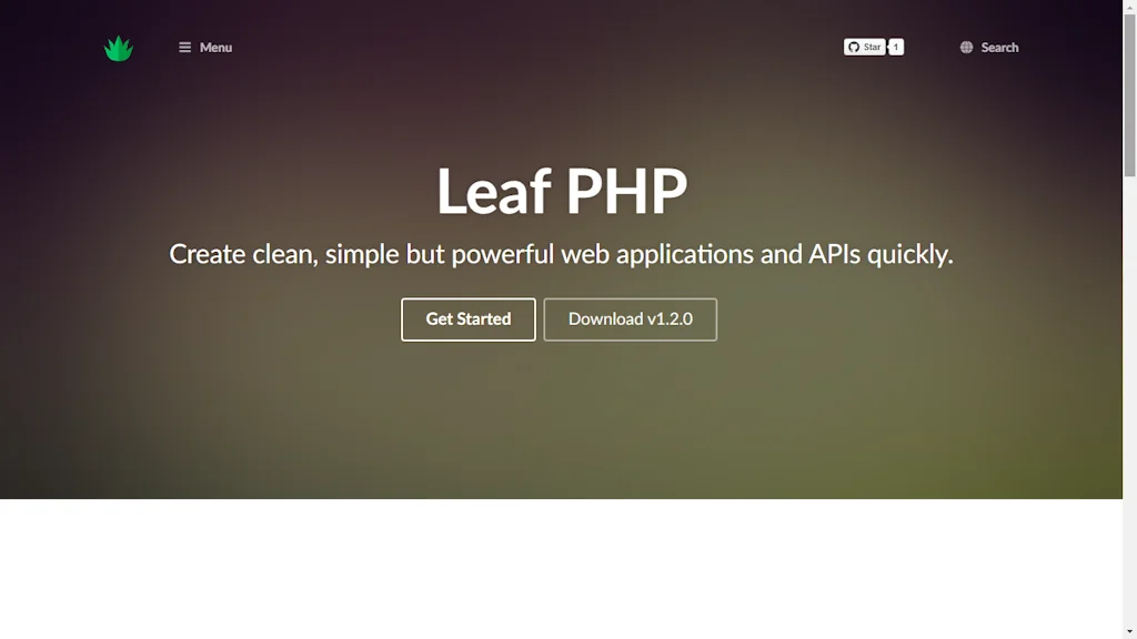 Leaf PHP screenshot 2 of 2