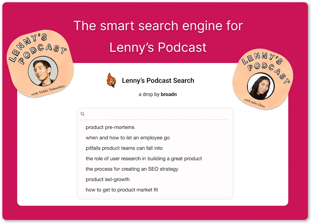 Lenny’s Podcast Search screenshot 2 of 3