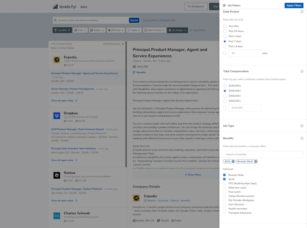 Levels.fyi screenshot 2 of 3