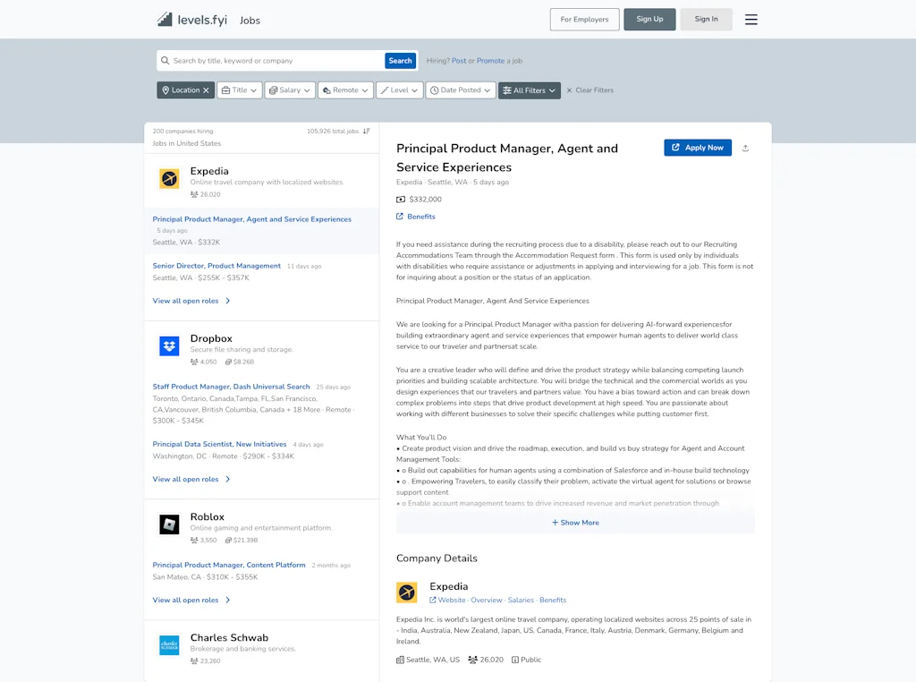 Levels.fyi screenshot 3 of 3