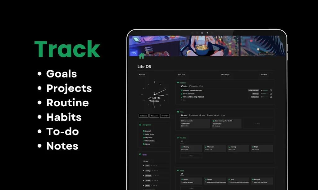 Life OS Dashboard  screenshot 2 of 9
