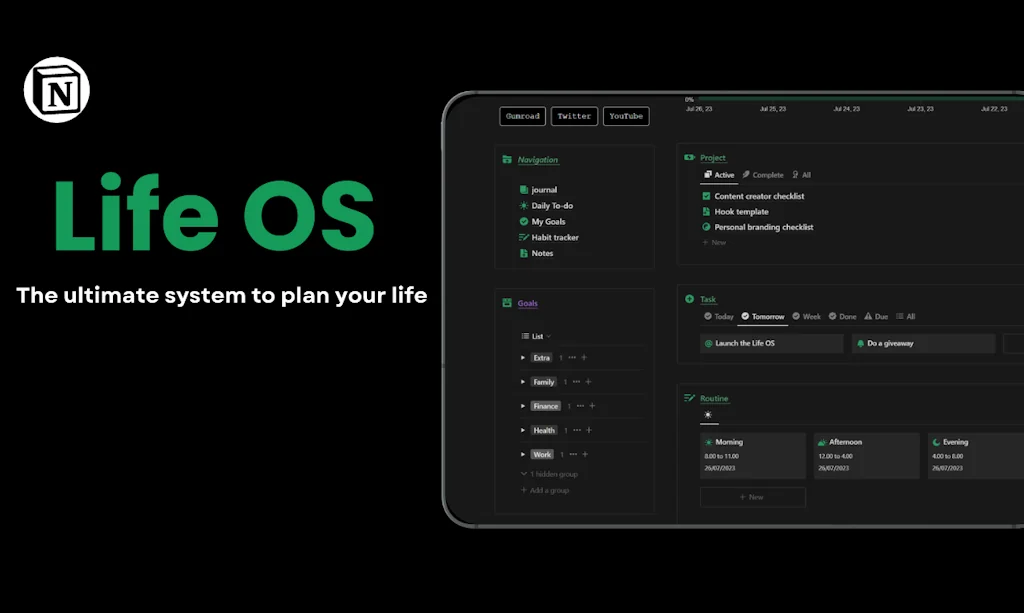 Life OS Dashboard  screenshot 4 of 9