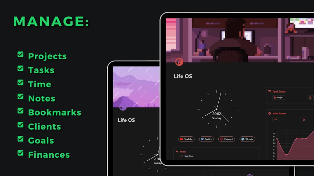 Life OS Dashboard screenshot 4 of 5