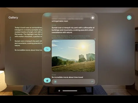 Lifelight:AI Journal/Note for Vision Pro screenshot 1 of 8