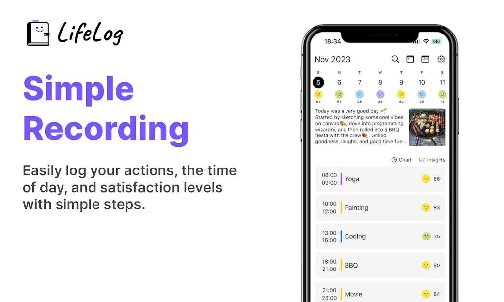 LifeLog screenshot 3 of 7