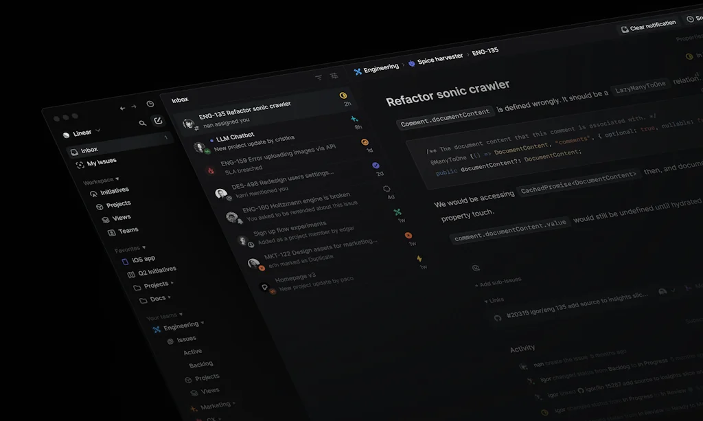 Linear screenshot 1 of 3