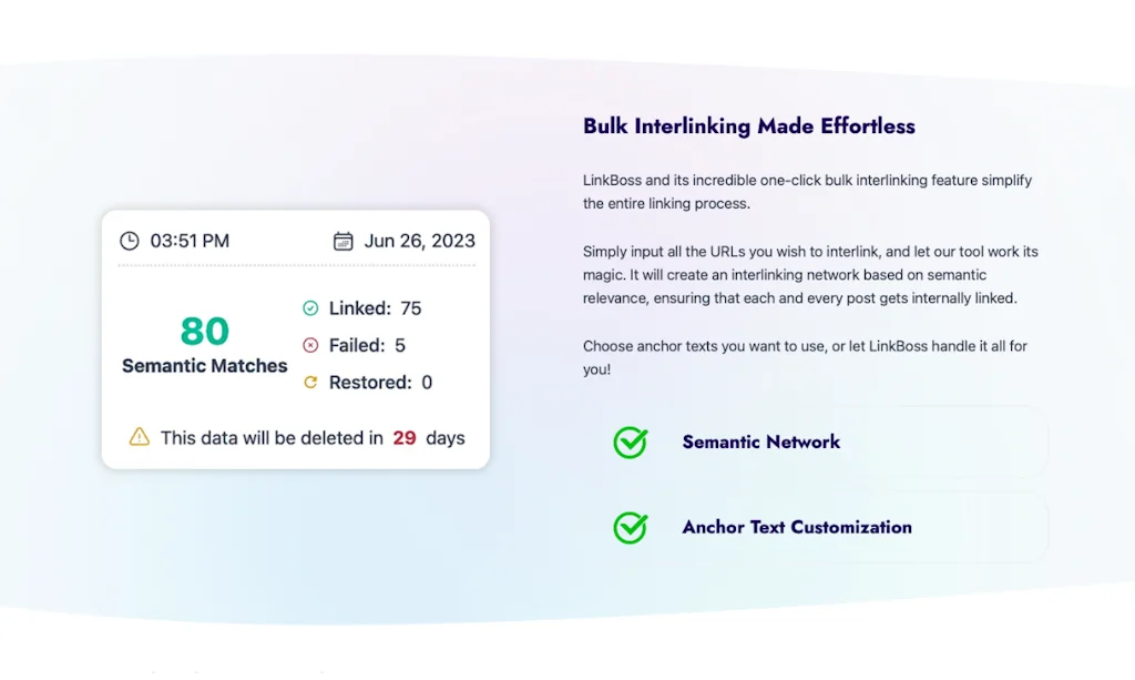 LinkBoss: AI-Powered Interlinking Tool screenshot 5 of 8