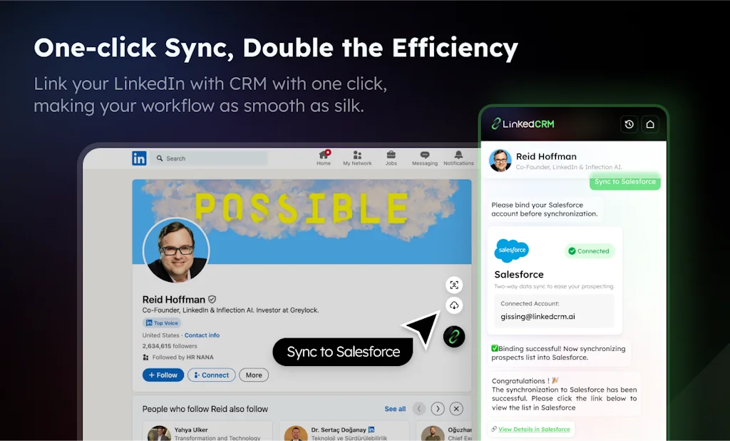 LinkedCRM AI screenshot 1 of 4