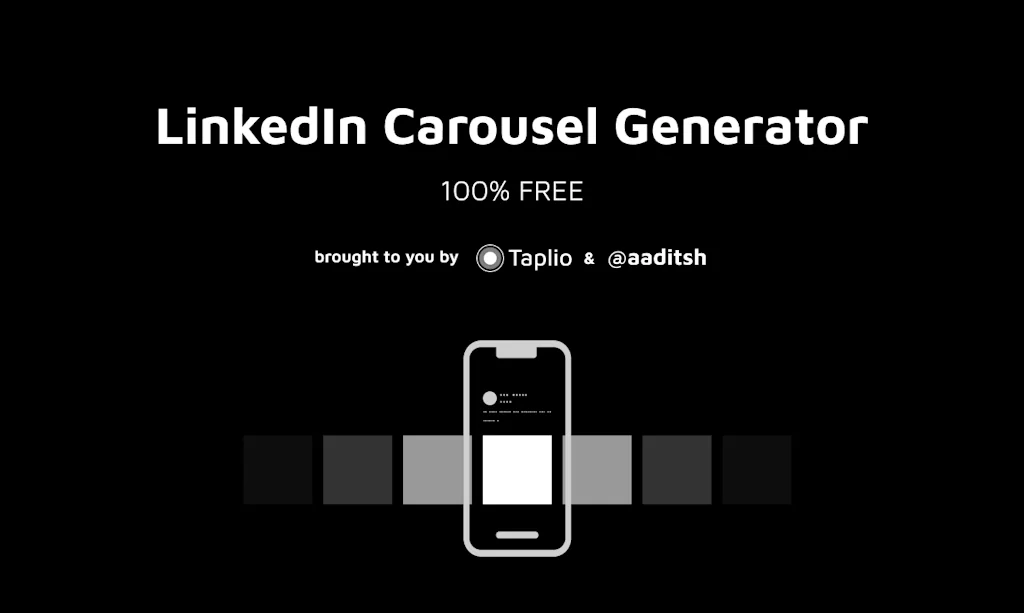 LinkedIn Carousel Generator screenshot 1 of 5