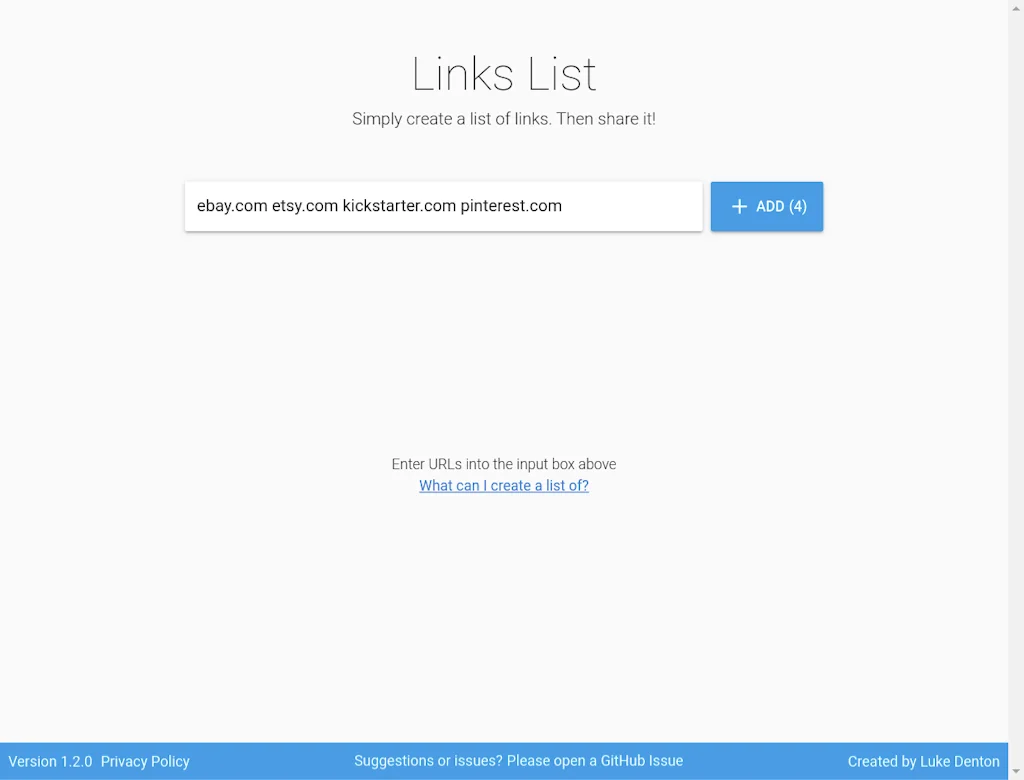 Links List screenshot 4 of 6