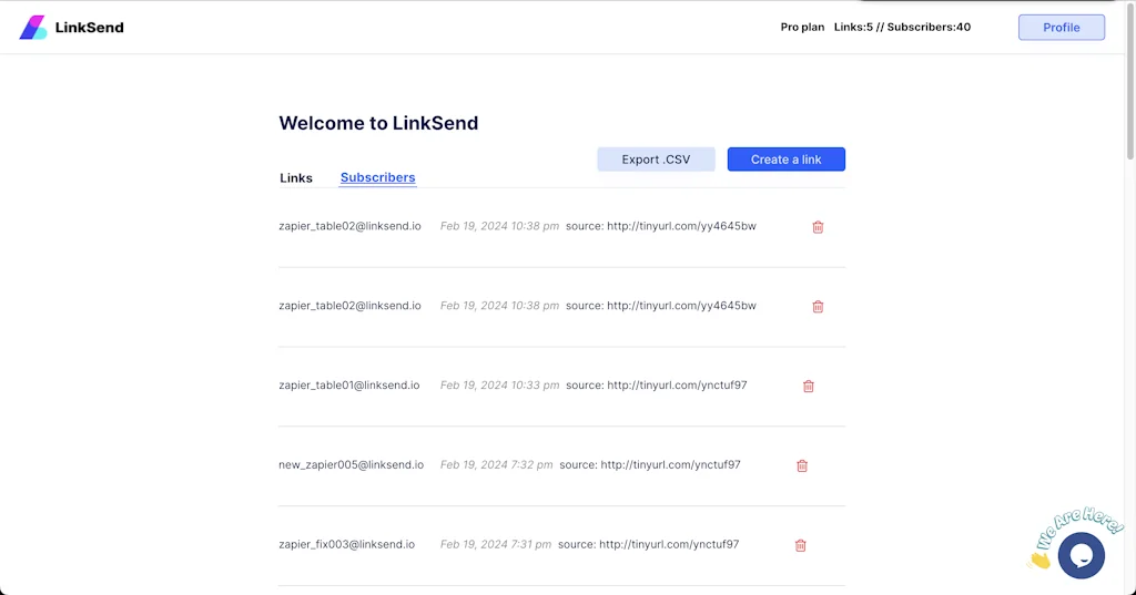 LinkSend.io screenshot 7 of 7