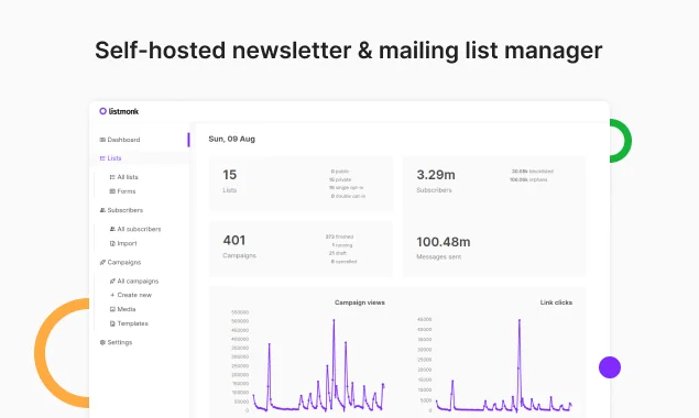 Listmonk screenshot 1 of 3
