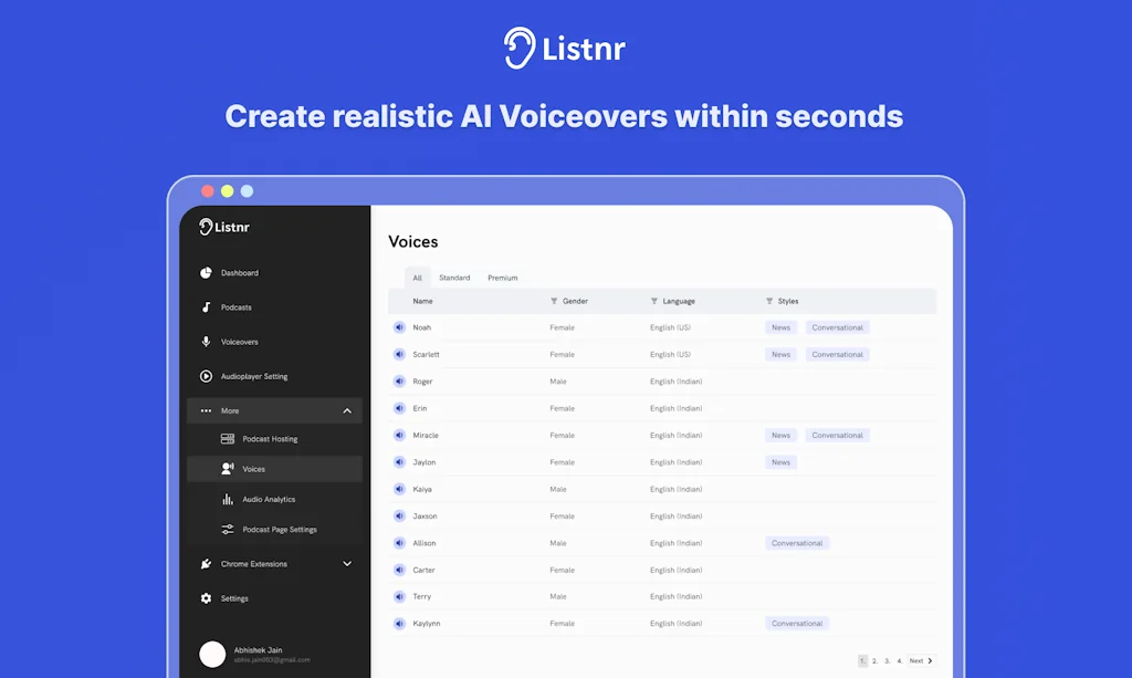 Listnr AI screenshot 1 of 4