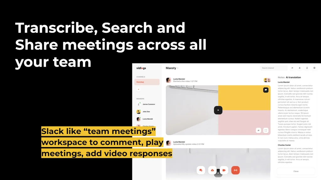 Live Meetings AI by Vidlogs screenshot 5 of 8