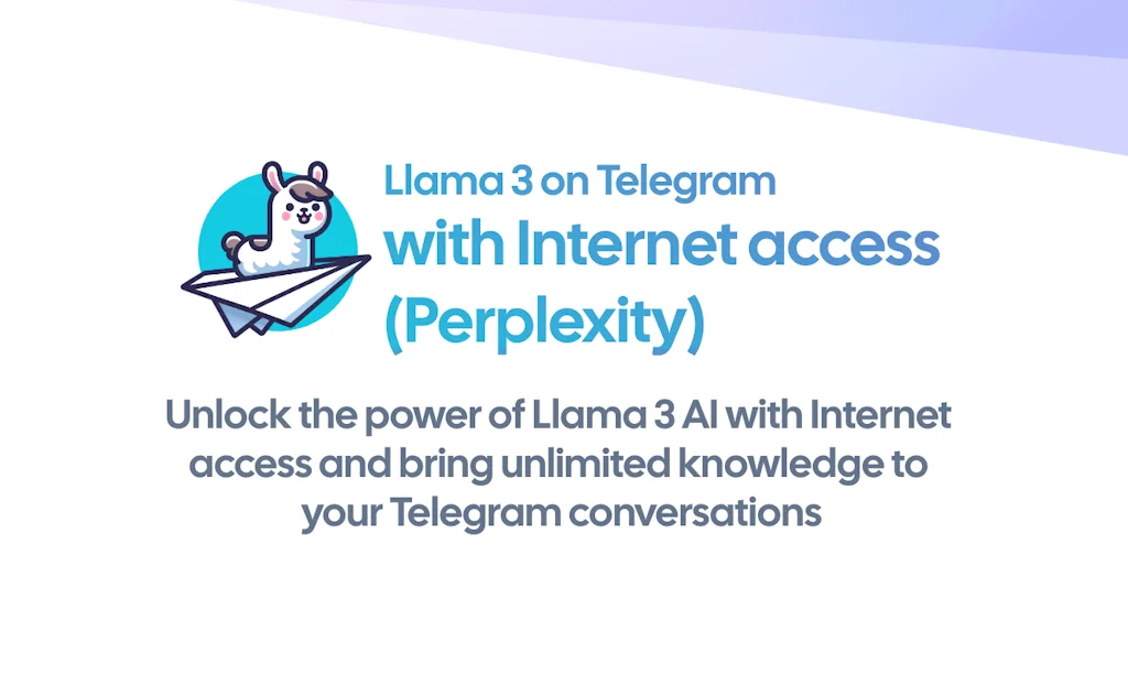 Llama 3 on Telegram with Internet access screenshot 1 of 6