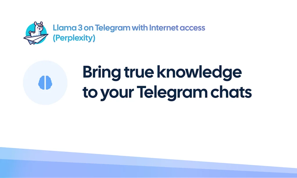 Llama 3 on Telegram with Internet access screenshot 2 of 6