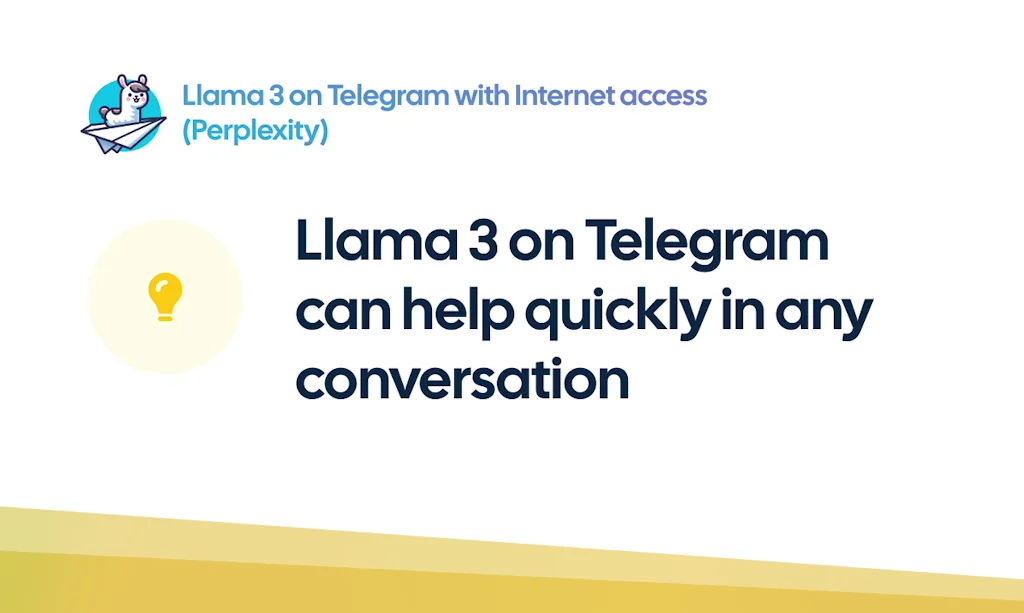 Llama 3 on Telegram with Internet access screenshot 3 of 6