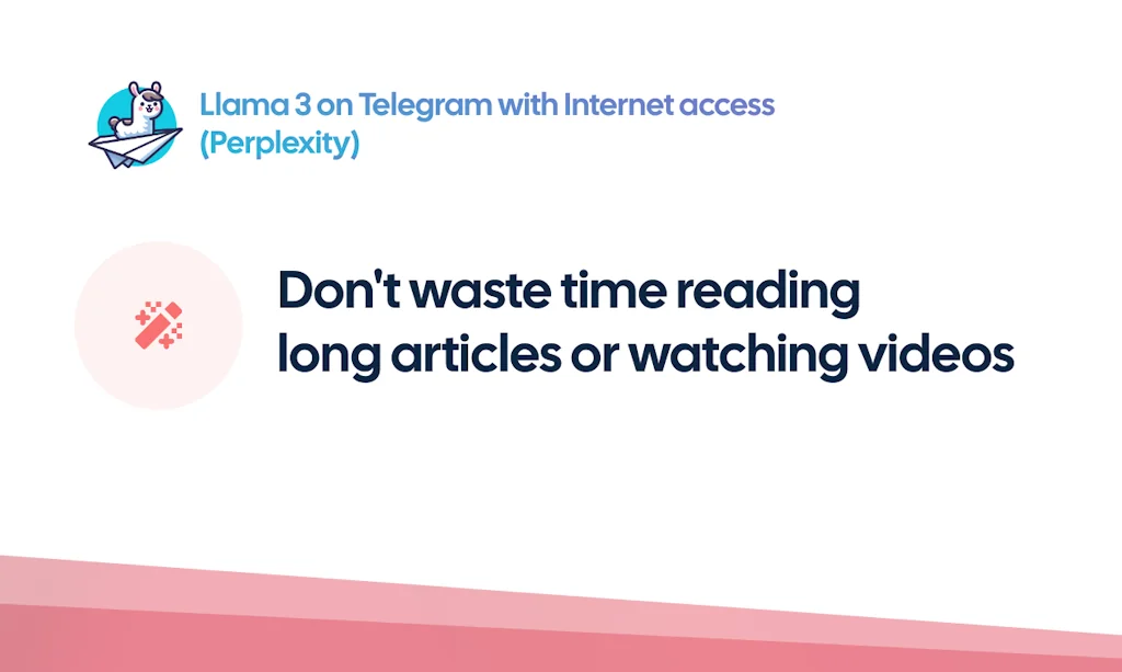 Llama 3 on Telegram with Internet access screenshot 4 of 6