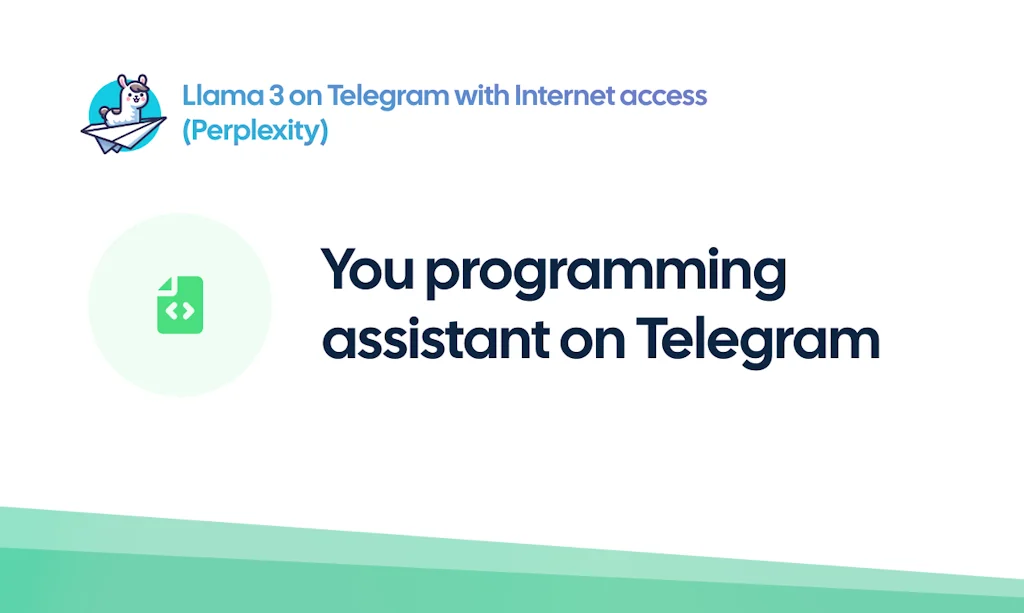 Llama 3 on Telegram with Internet access screenshot 5 of 6