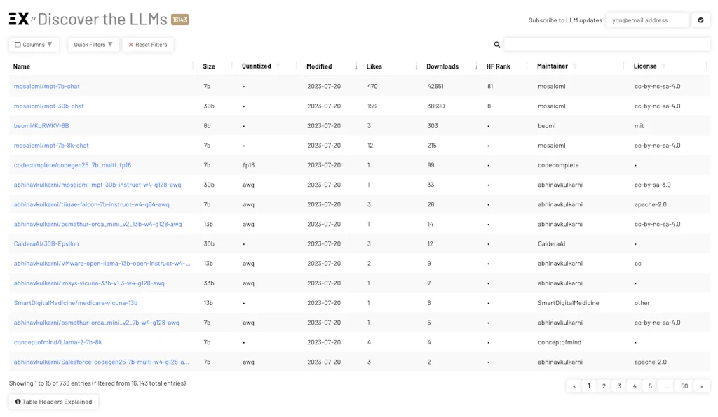 LLM Explorer screenshot 1 of 4