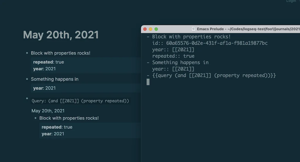 Logseq screenshot 3 of 4