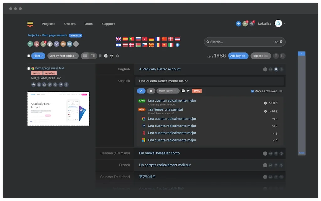 Lokalise screenshot 5 of 5