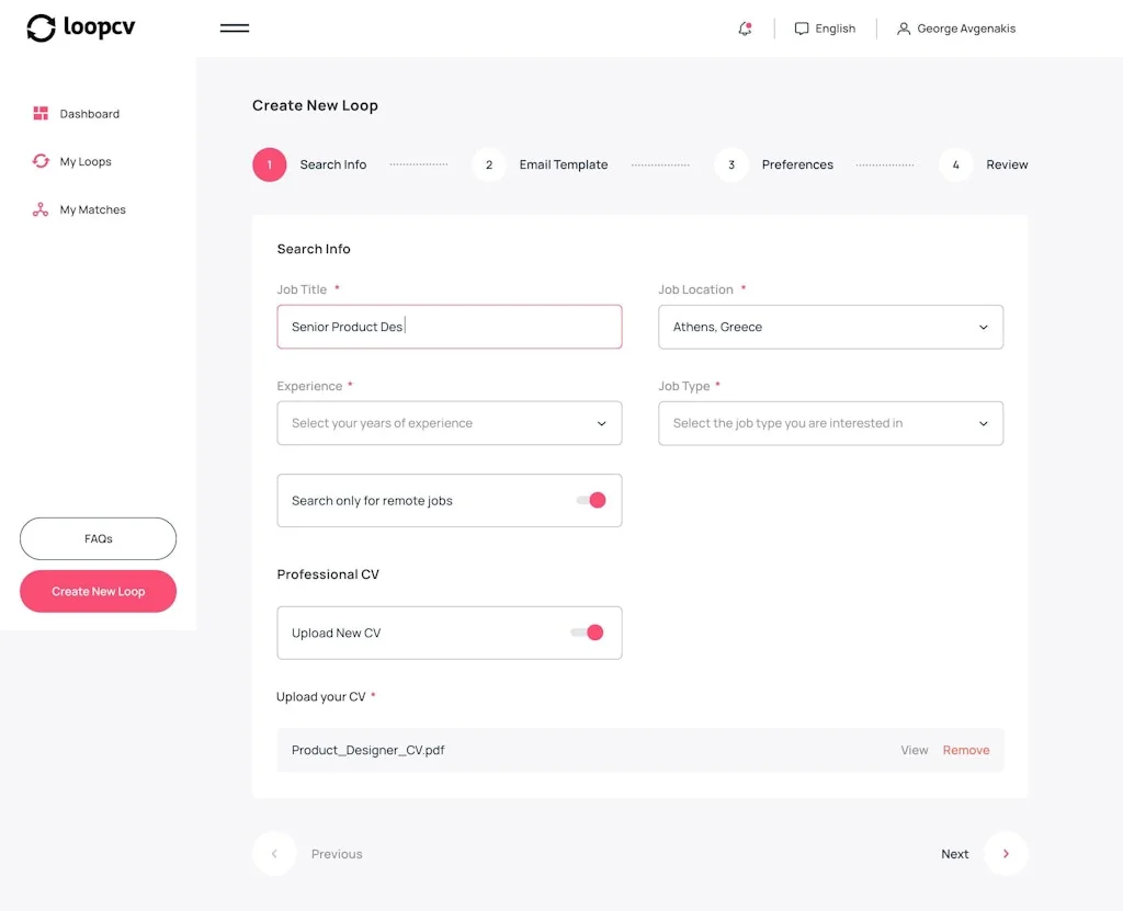 Loopcv screenshot 2 of 3