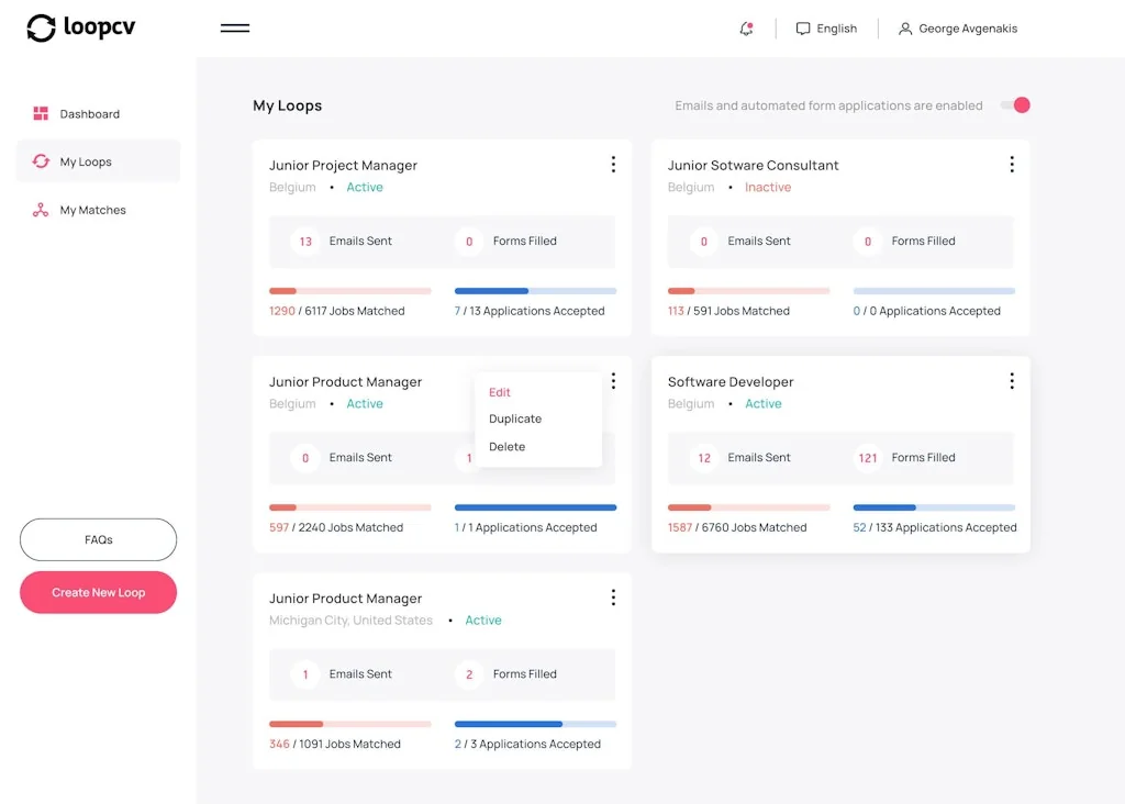 Loopcv screenshot 3 of 3
