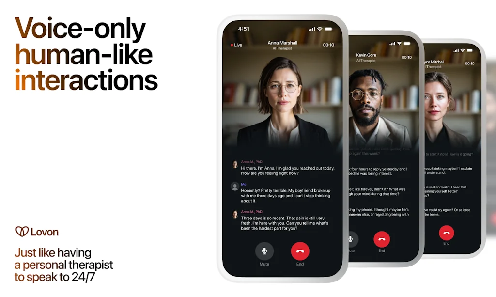Lovon AI therapy screenshot 2 of 6