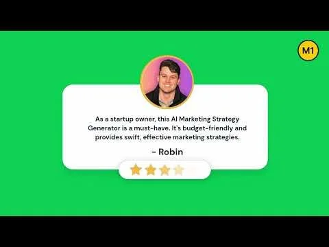 M1-project: Marketing Strategy Generator screenshot 1 of 5