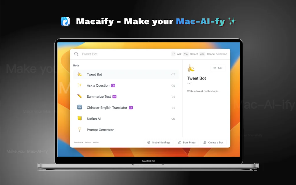 Macaify - for faster use of ChatGPT screenshot 2 of 6