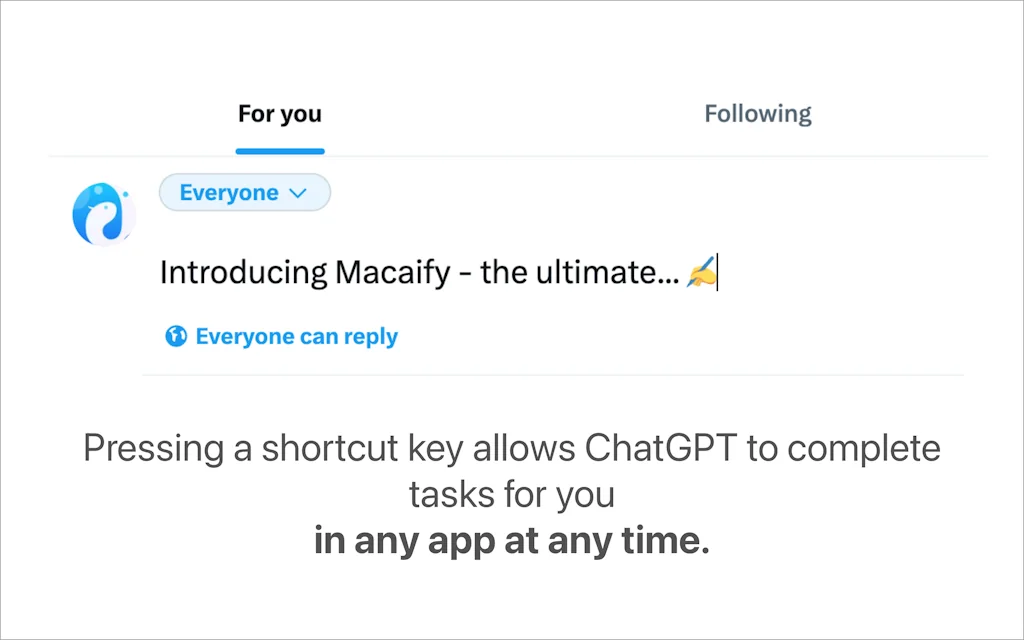 Macaify - for faster use of ChatGPT screenshot 6 of 6