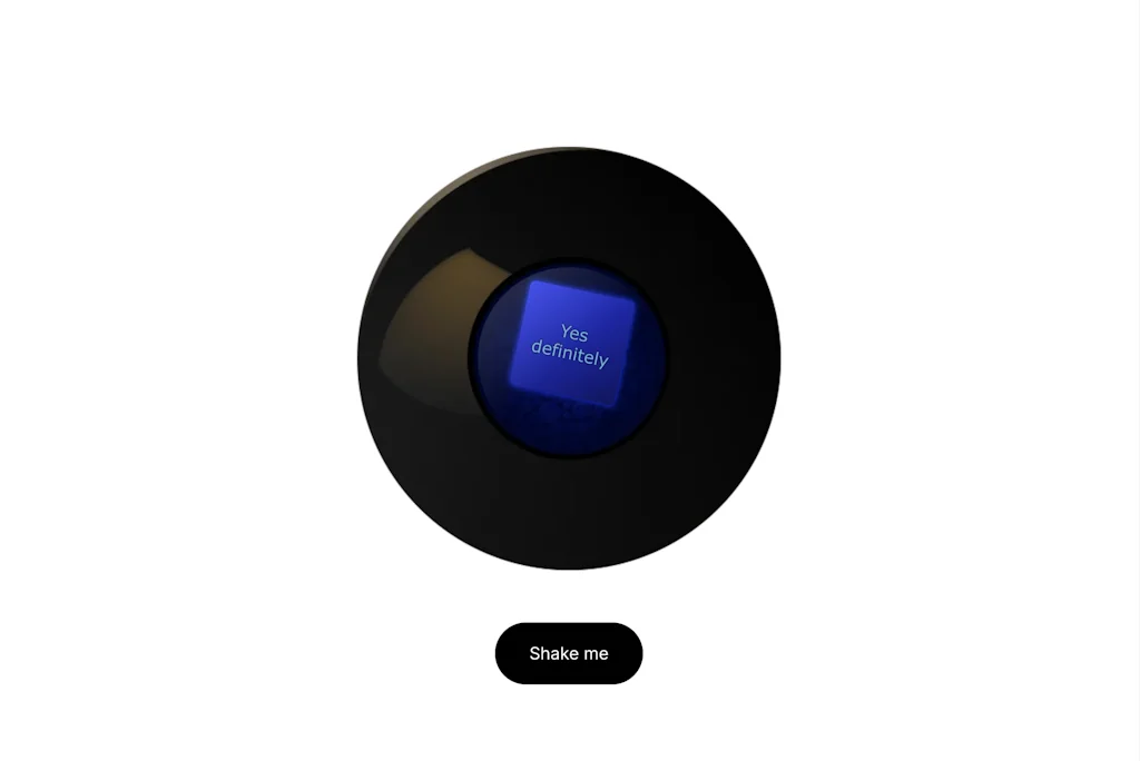 Magic 8 Ball - Online screenshot 2 of 2