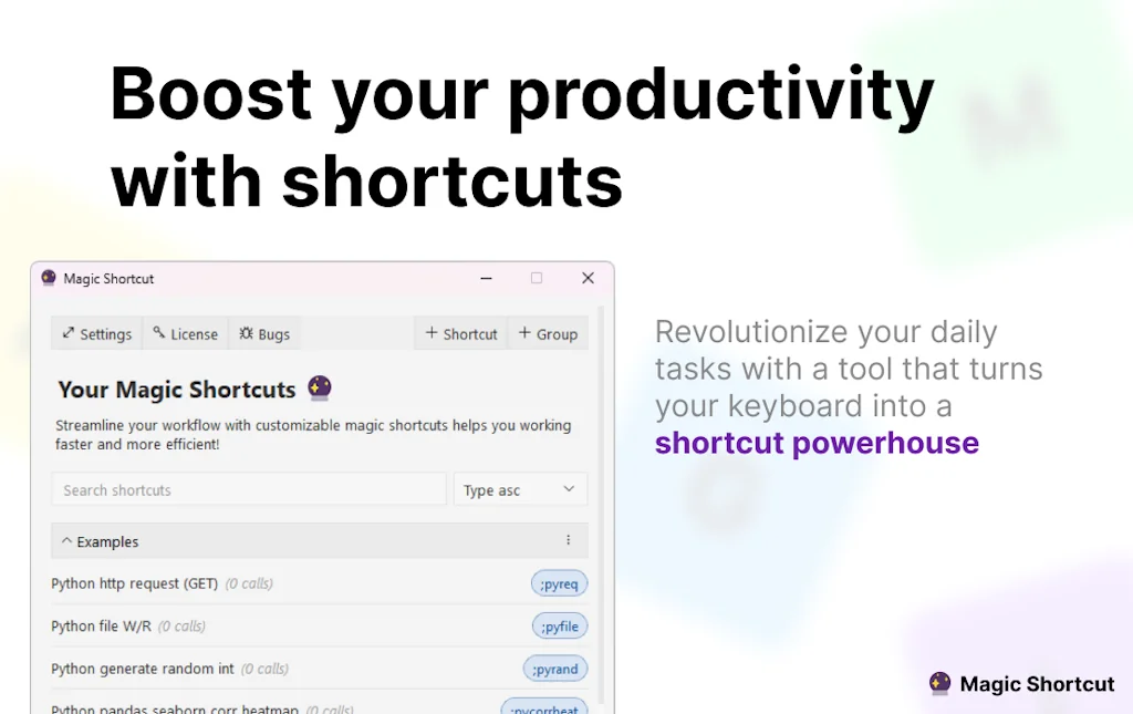 Magic Shortcut screenshot 1 of 3